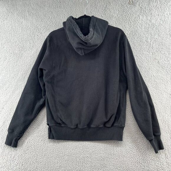 Champion Reverse Weave Hoodie Sweatshirt Men's Size S Black Fleece Lined - Picture 2 of 10